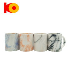 Taza de café de sublimación de cerámica de mezcla de 11 oz de color esmaltada